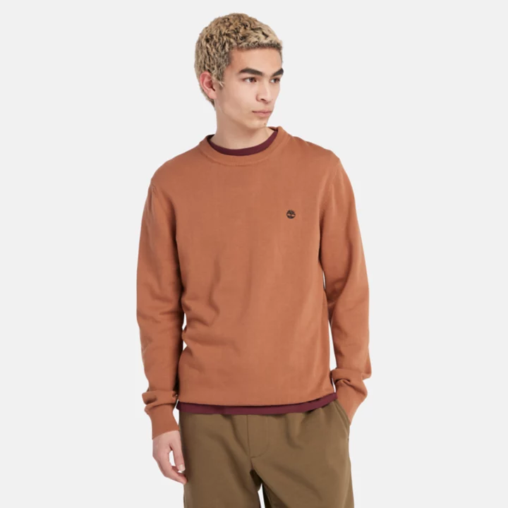 Suéter Williams River Crewneck Masculino na cor Laranja