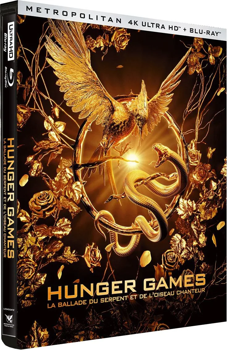 Hunger Games : La Ballade du serpent et de l'oiseau chanteur Édition Limitée Steelbook (Blu-ray UHD 4K   Blu-ray) Disques Blu-ray films
