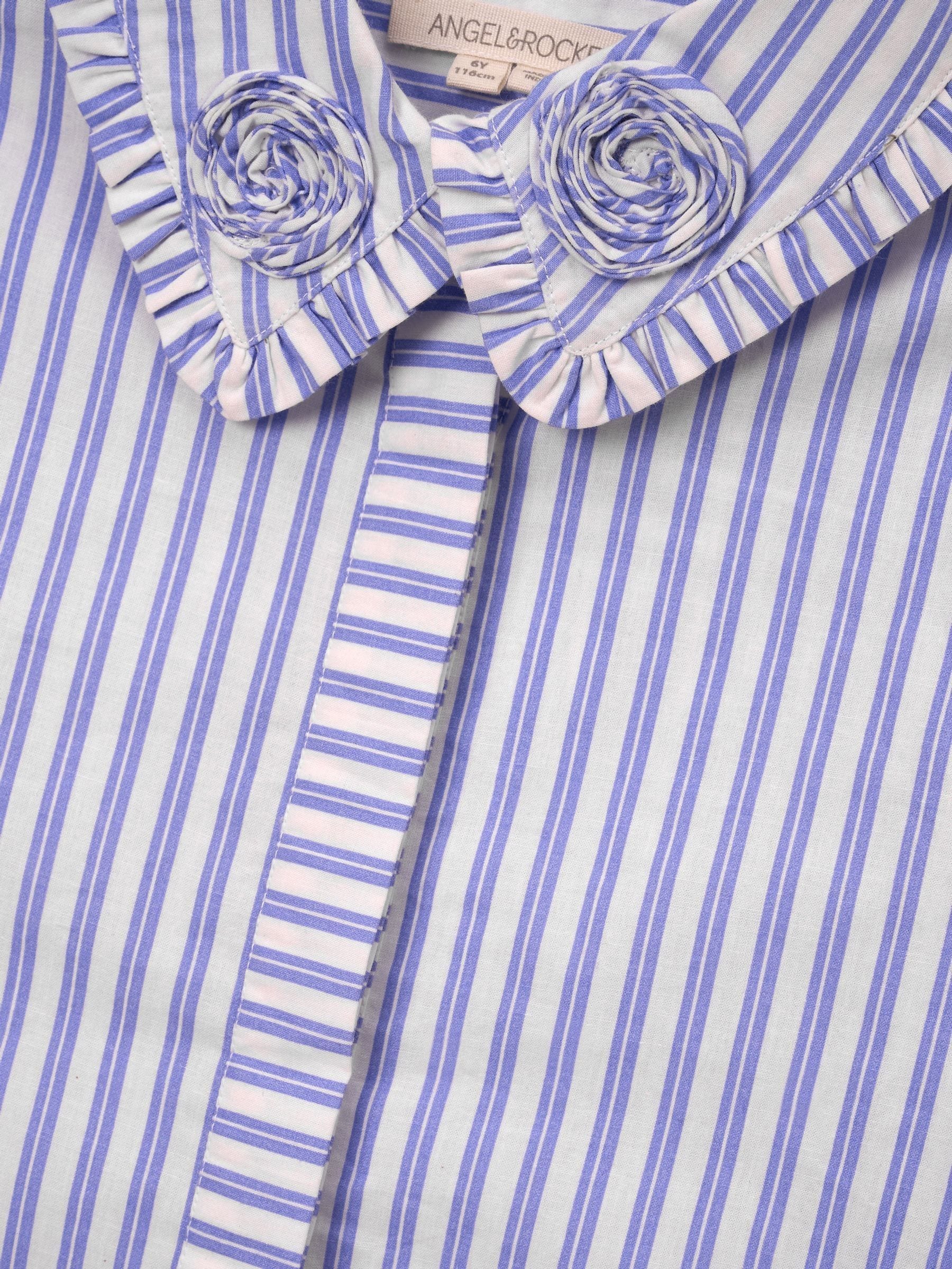 Angel & Rocket Stripe Corsage Collar Shirt