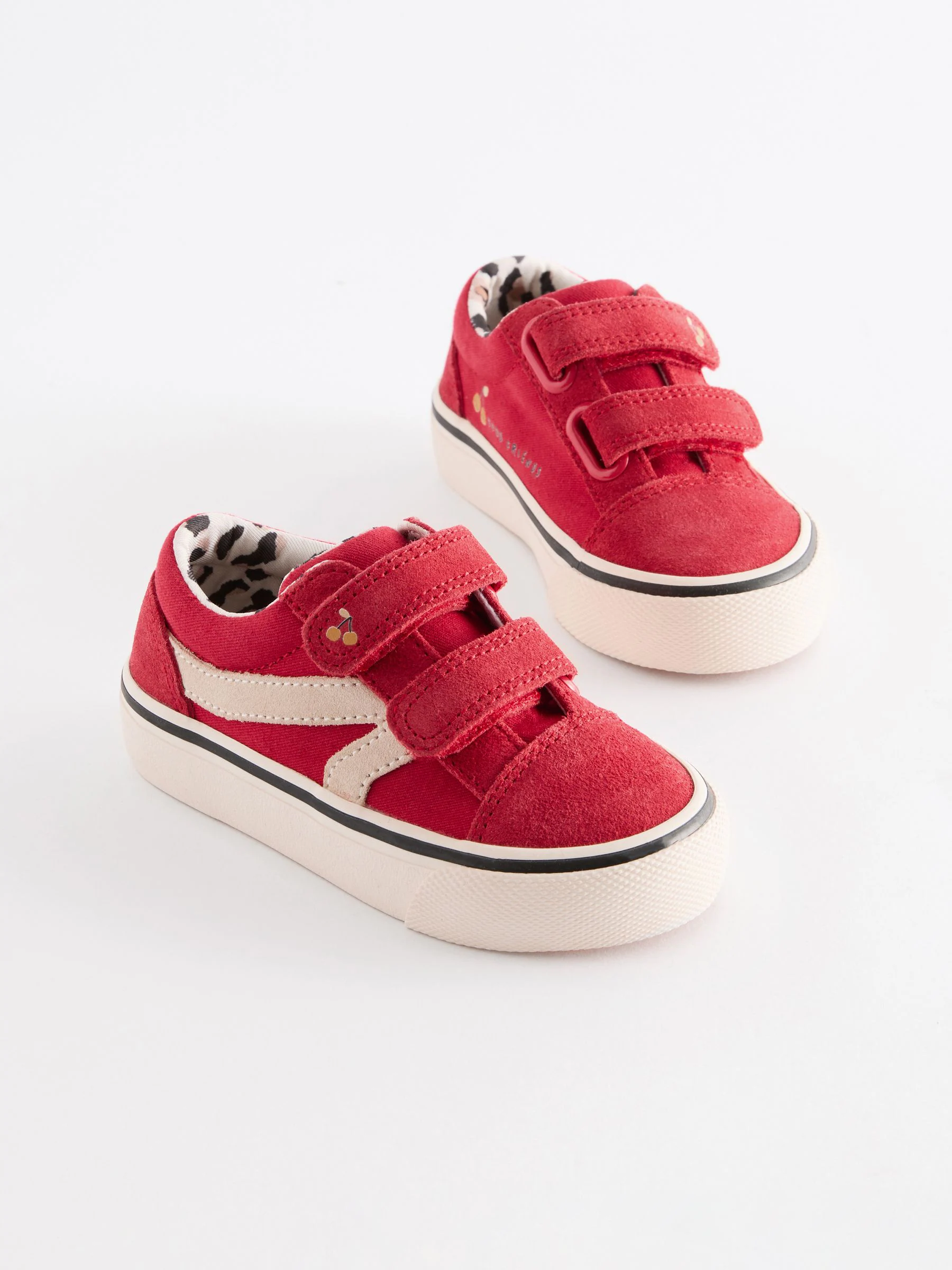 Rood - Sneakers met klittenbandsluiting
