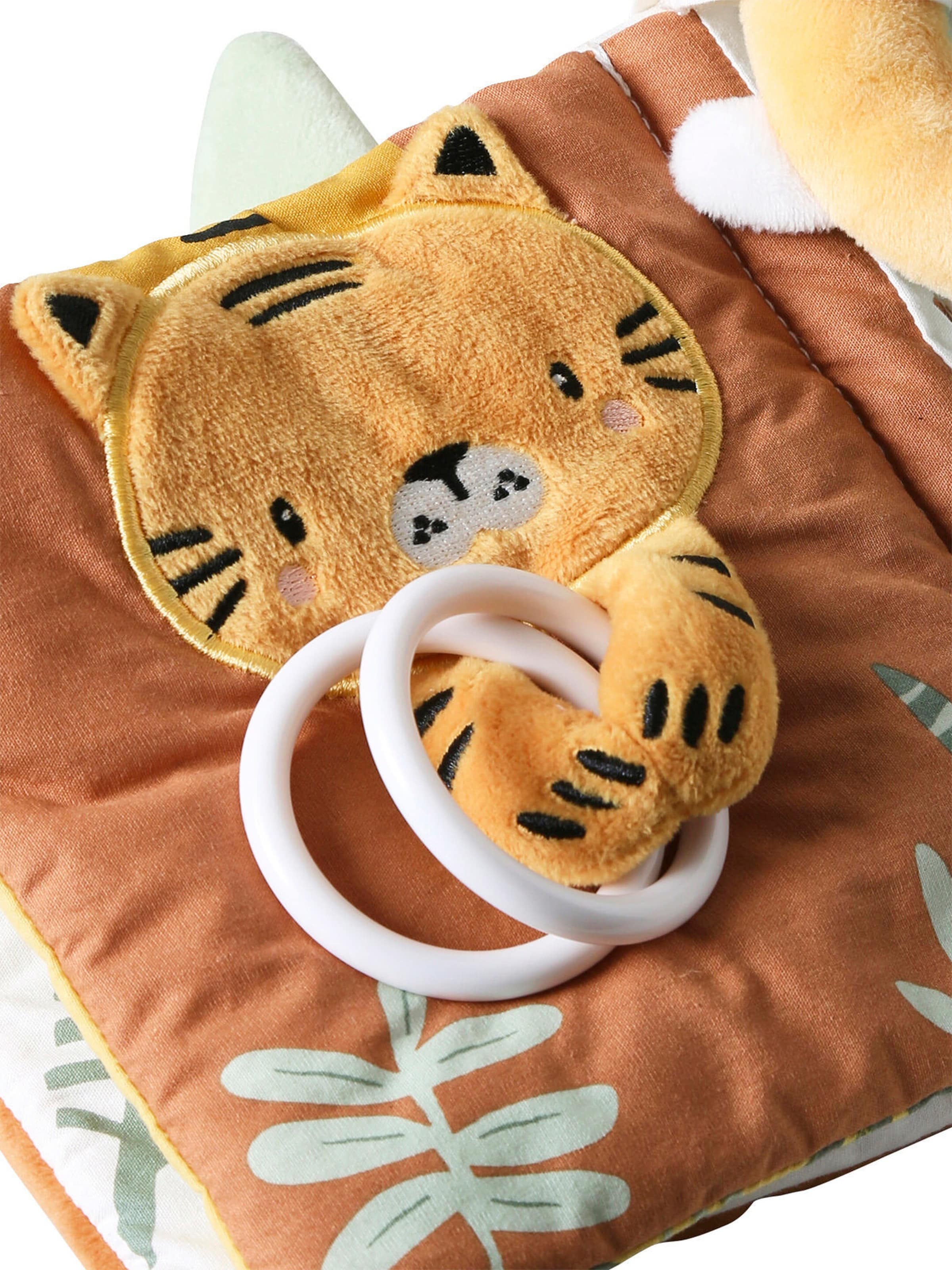 Vertbaudet Baby Activity-Buch TANSANIA, Giraffe braun