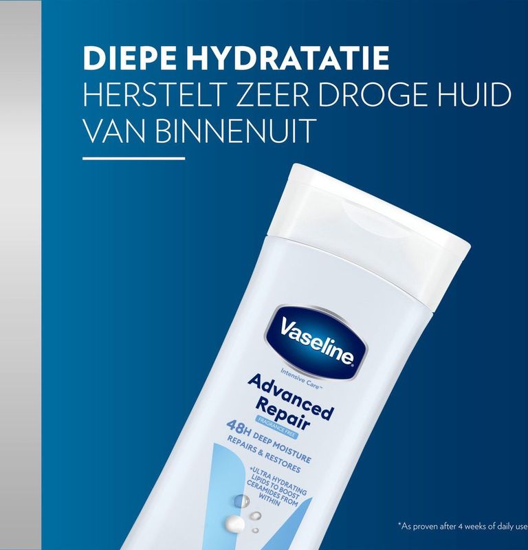 Vaseline - Intensive Care Advanced Repair - Bodylotion - 400 ml - Parfumvrij