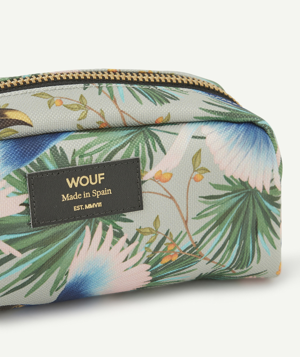 WOUFTROUSSE IMPRIMÉE TROPICAL OISEAUX 19x9x7,5 CM