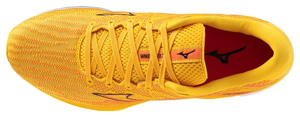 Chaussures de Running Mizuno Wave Rider 27 Jaune Orange Homme