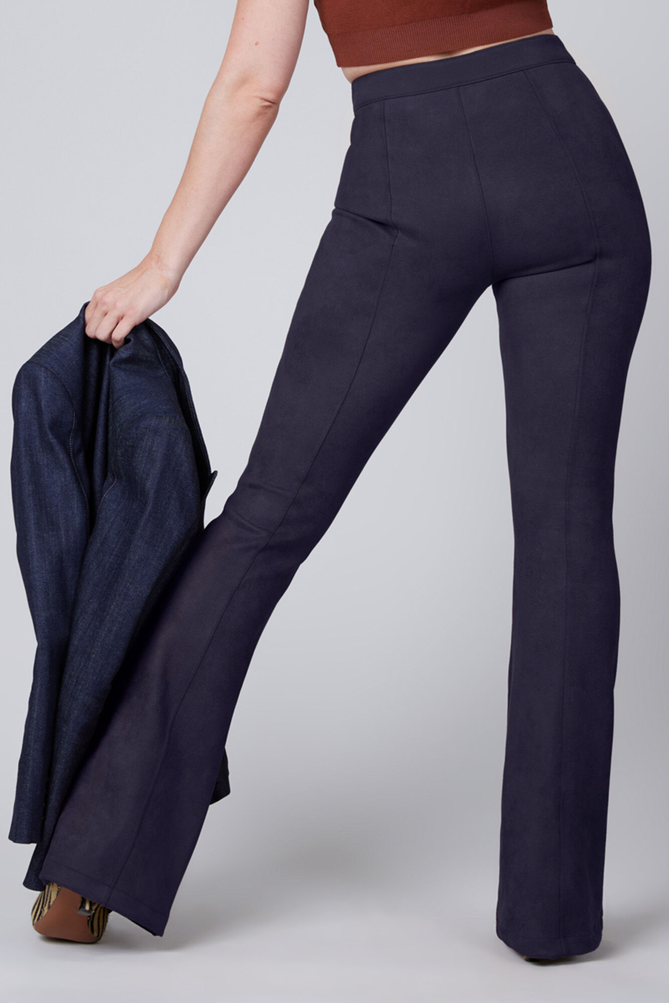 Leggings modeladoras com efeito anteline - Azul