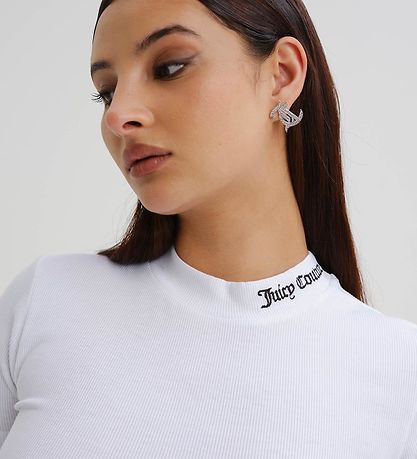 Juicy Couture T-Shirt - Rinser Rib - Weiß