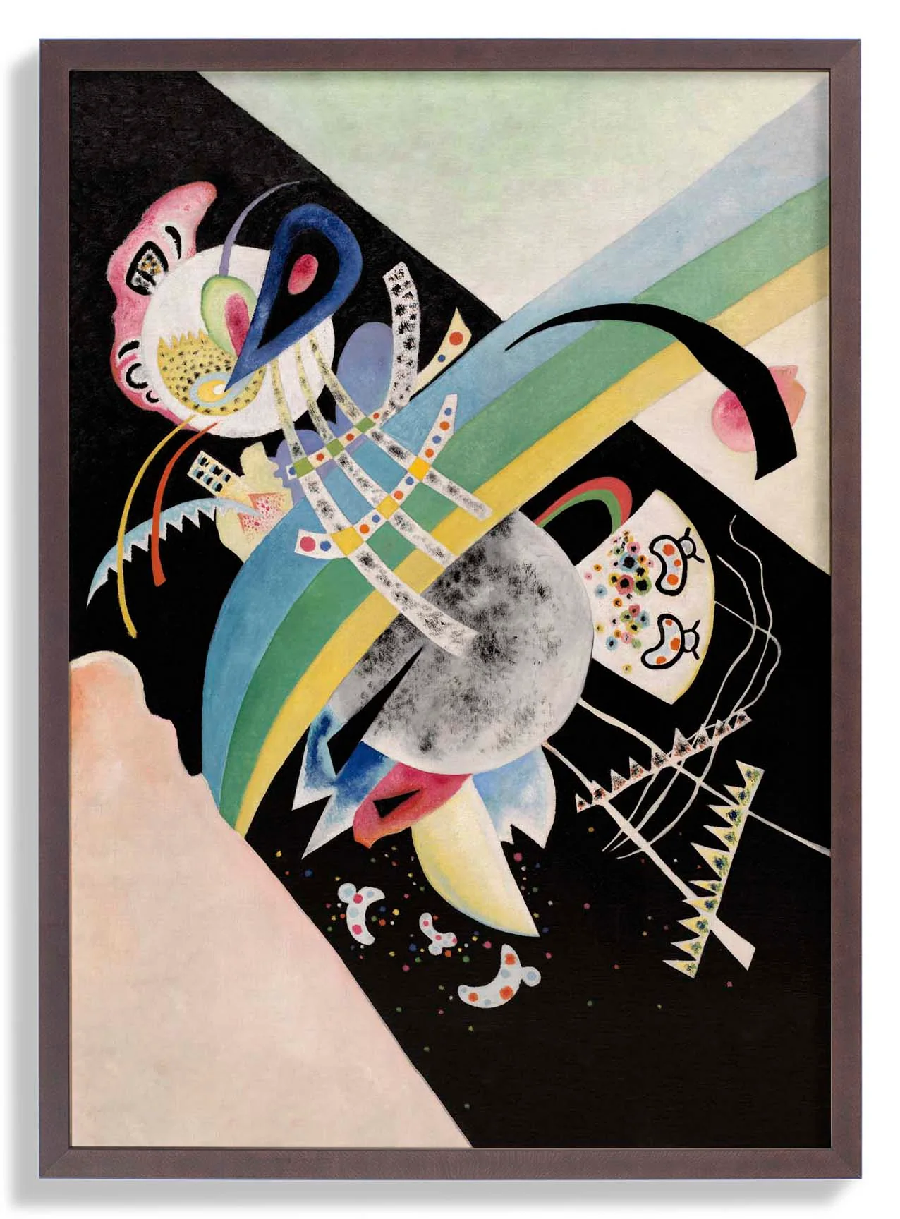Kreise auf Schwarz von Wassily Kandinsky