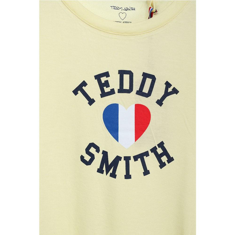 Teddy Smith T-shirt jaune fille Teddy Smith Twelvo