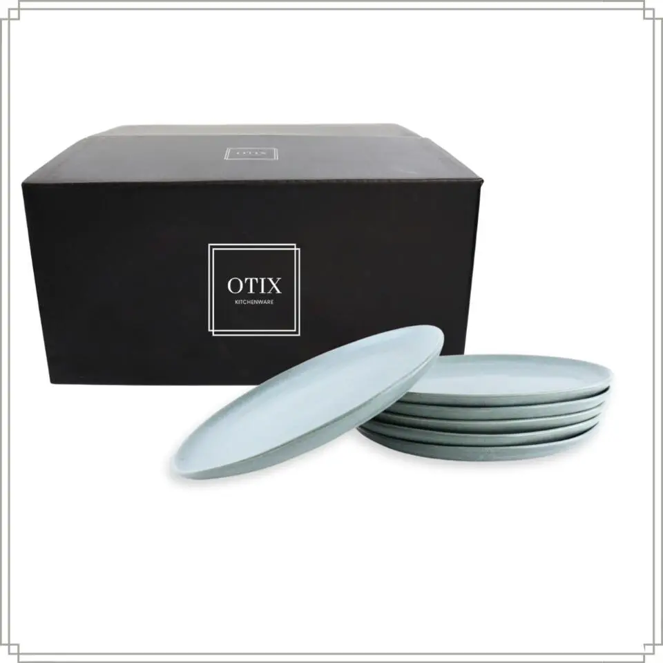 OTIX Ontbijtborden Bordenset 6 Persoons Dessertbord 21cm Aardewerk OAK