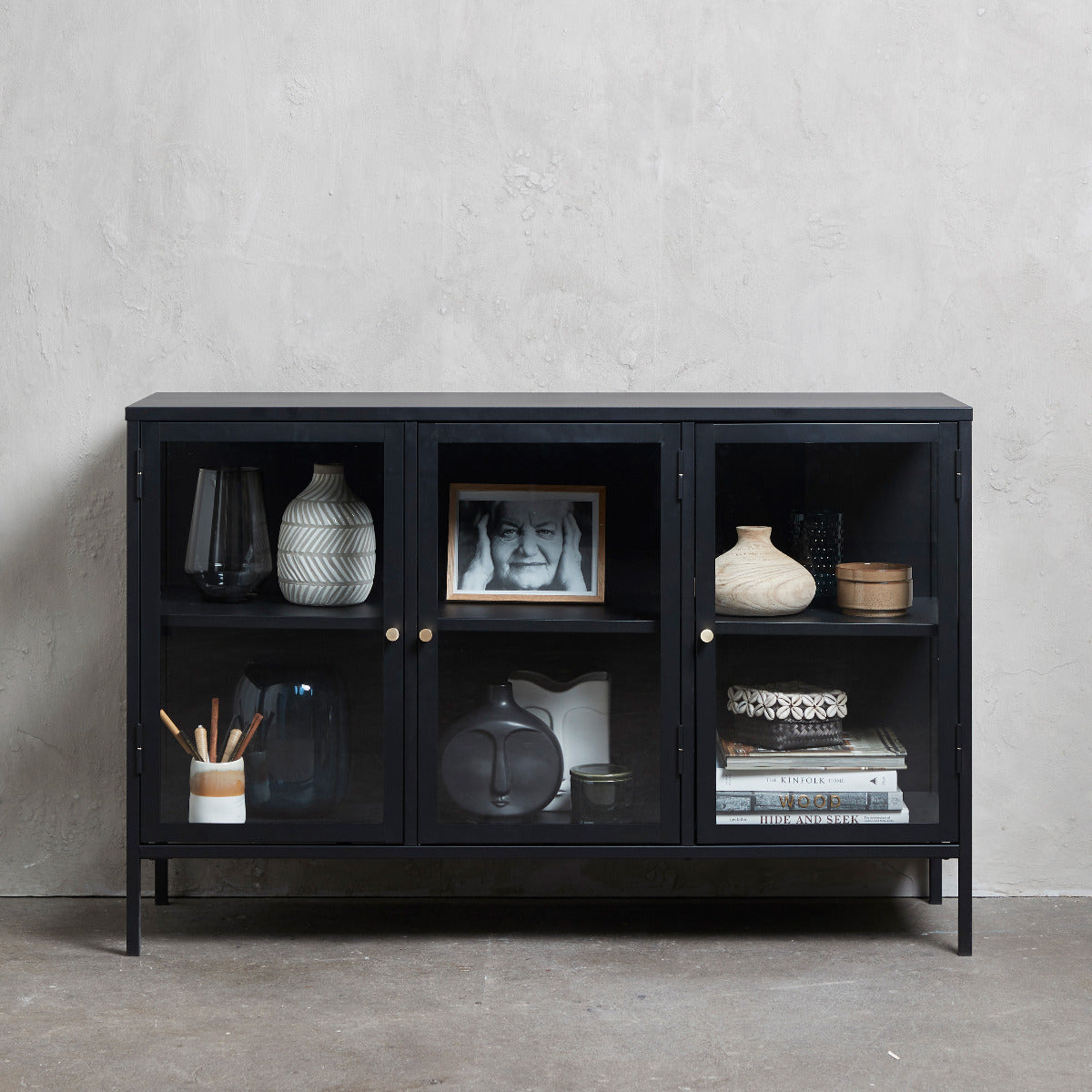 Nordic Home - Ragnar dressoir - 130 cm - zwart