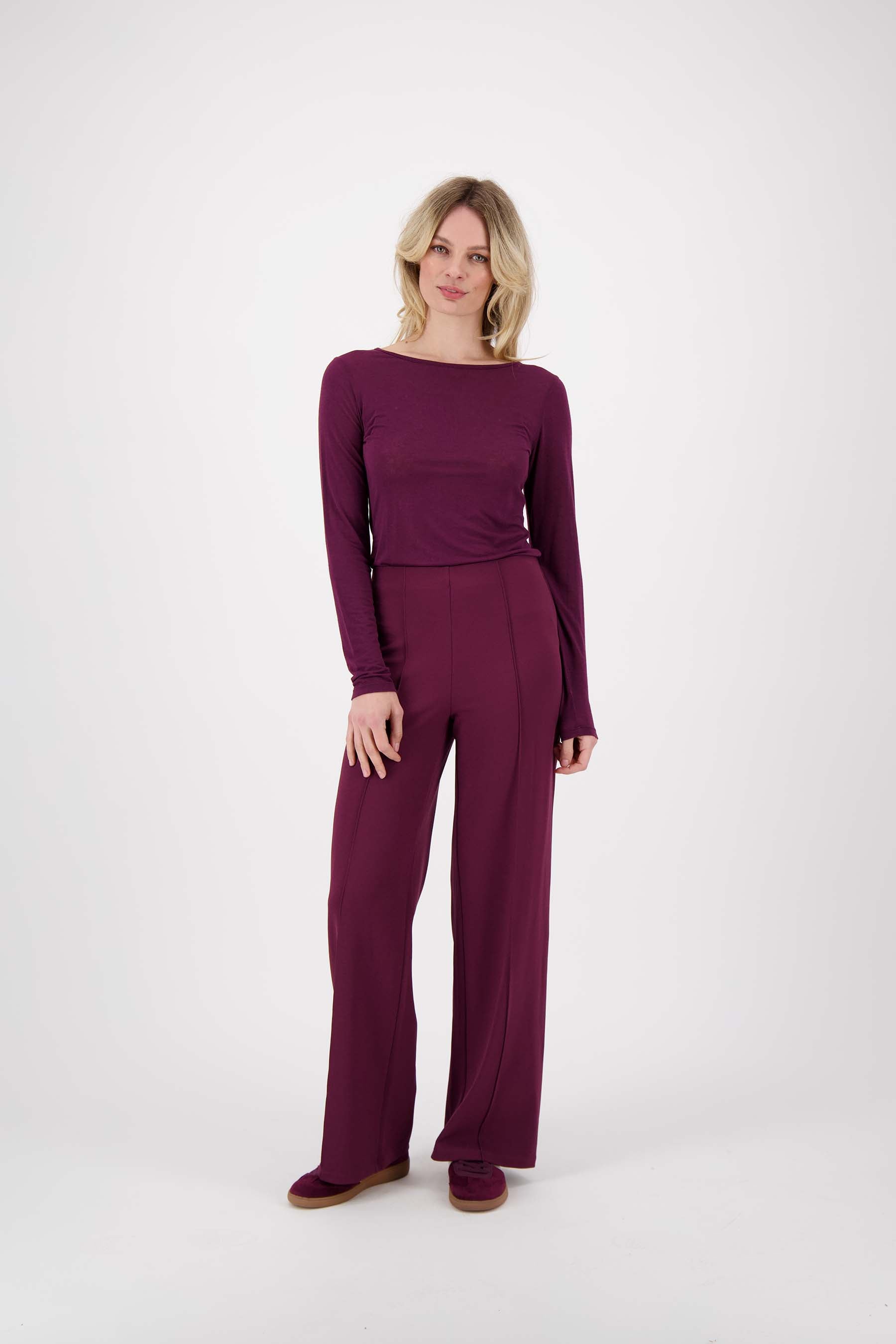 zachte basic top van wol