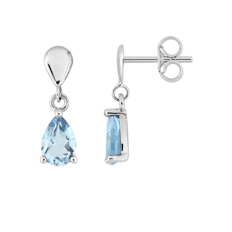 Boucles d'oreilles femme - topaze - Or 18 Carats