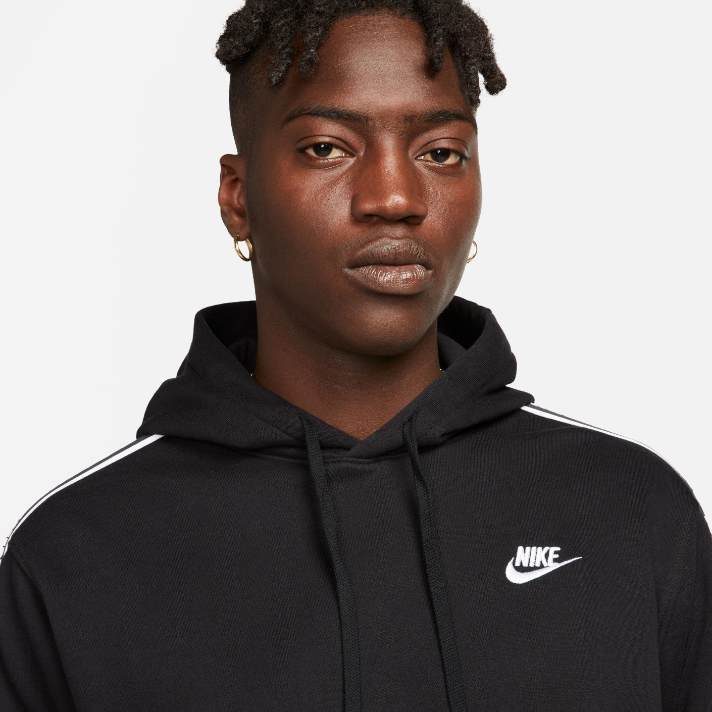 Nike Club Fleece Trainingspak Hooded Zwart Wit