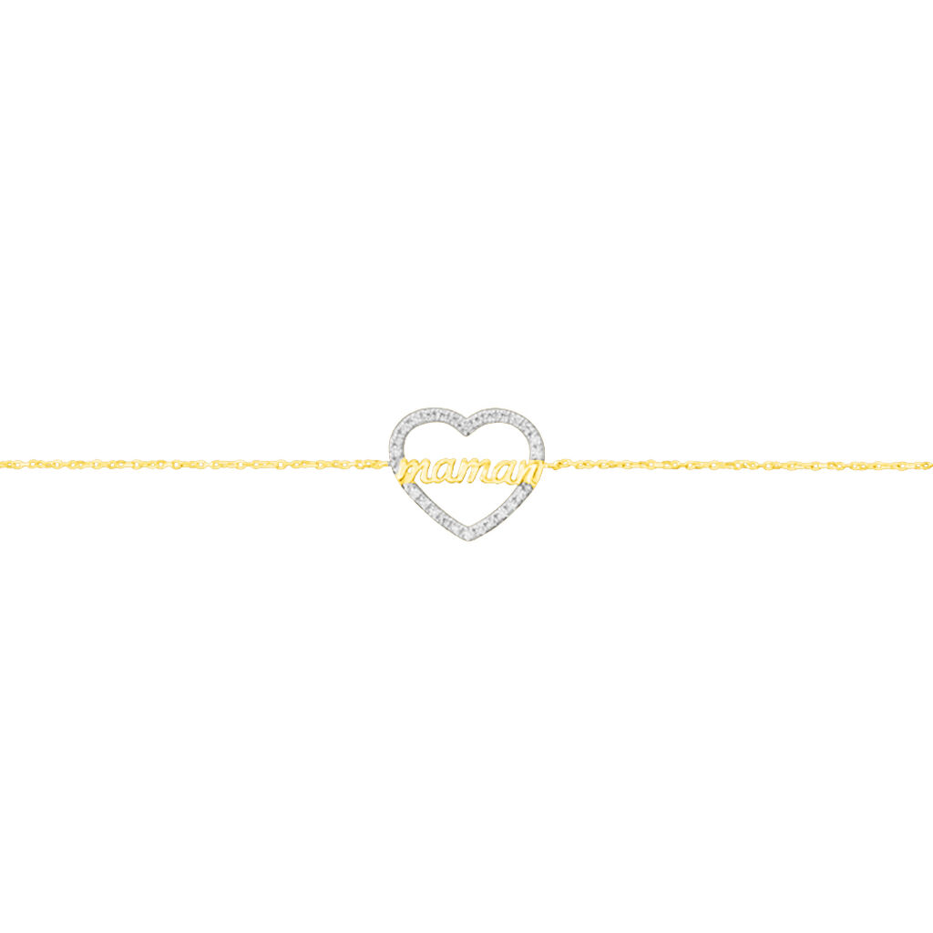Bracelet Gyula Or Jaune Oxyde De Zirconium
