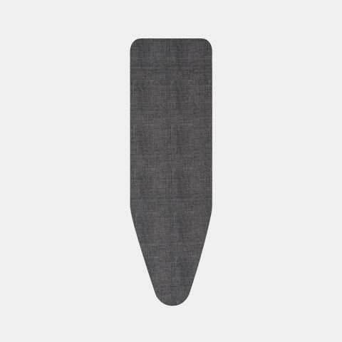 Strijkplankhoes B, 124x38 cm, 8 mm foam - Denim Black