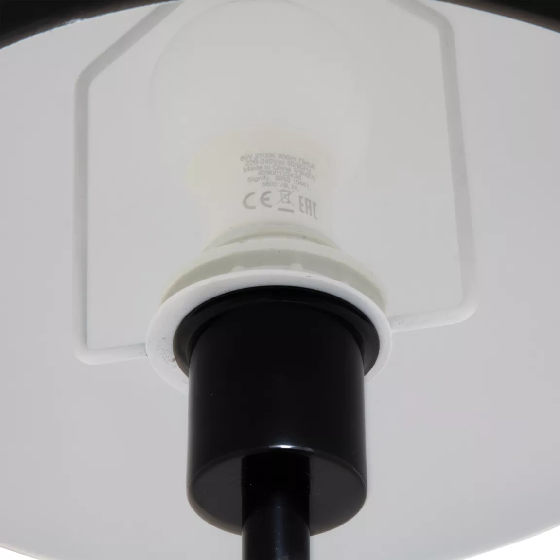 Lampadaire en métal (140 cm) Savio Noir