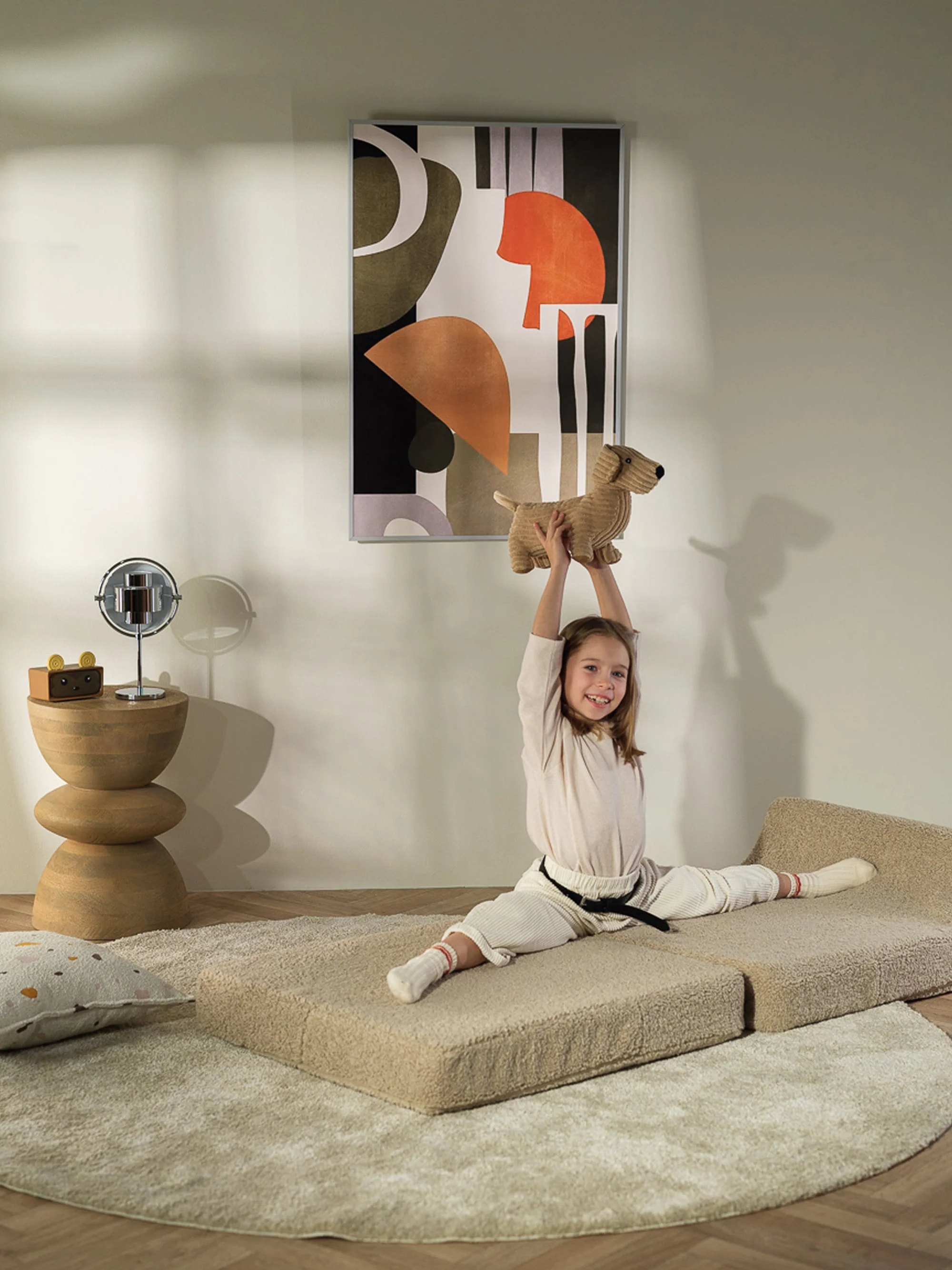 Handgemaakte teddy vouwstoel Flipster