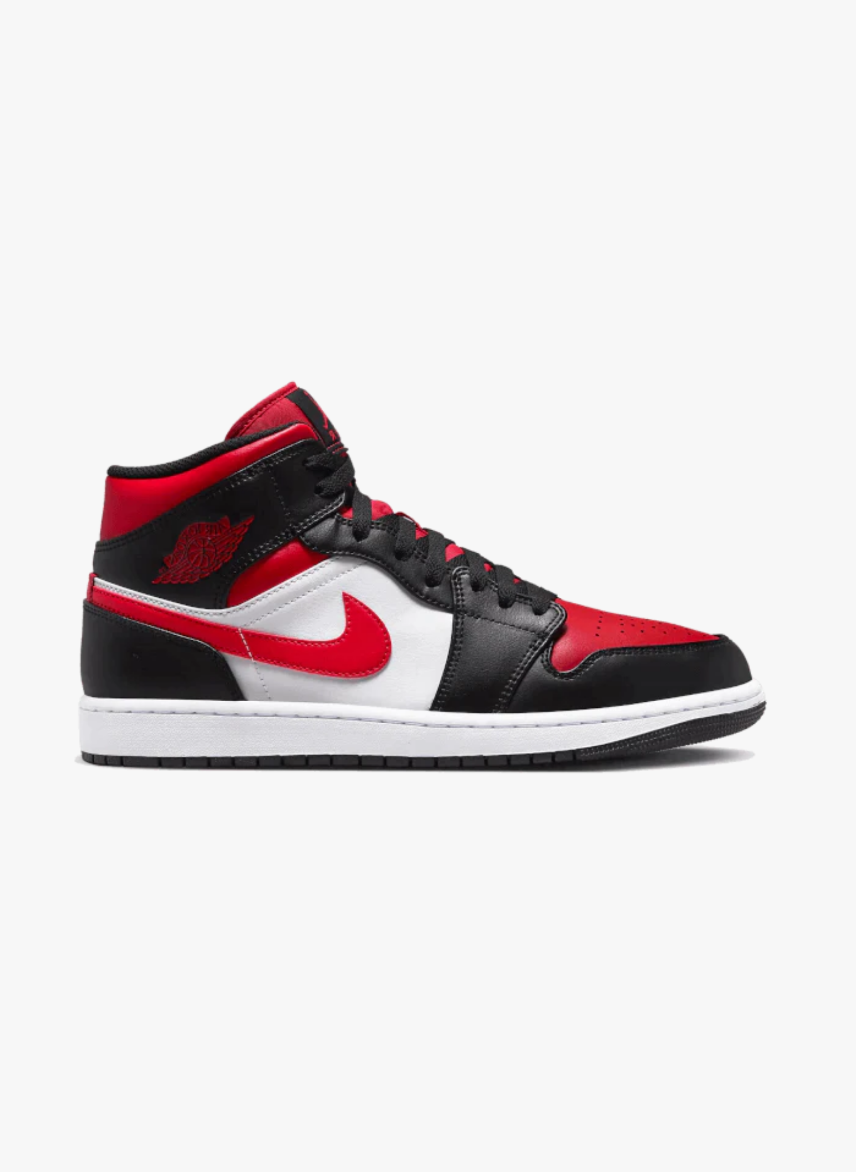 AIR JORDAN MID - Air jordan 1 mid alternate bred toe (gs) | Rouge