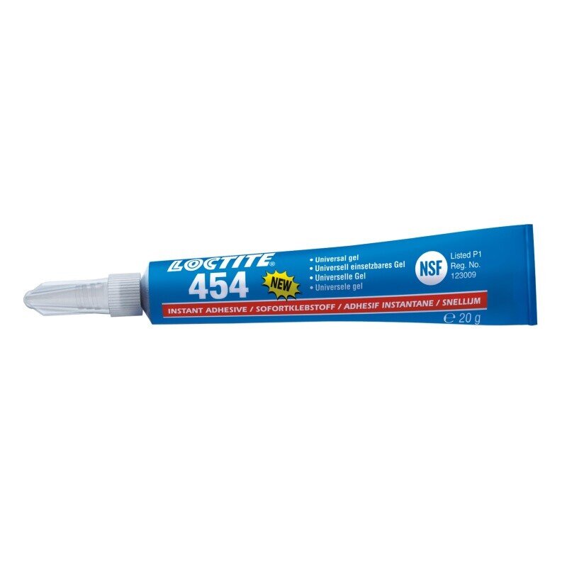 LOCTITE® 454 - 20 g Sofortklebstoff, transparent, universell, gelförmig, tropffrei