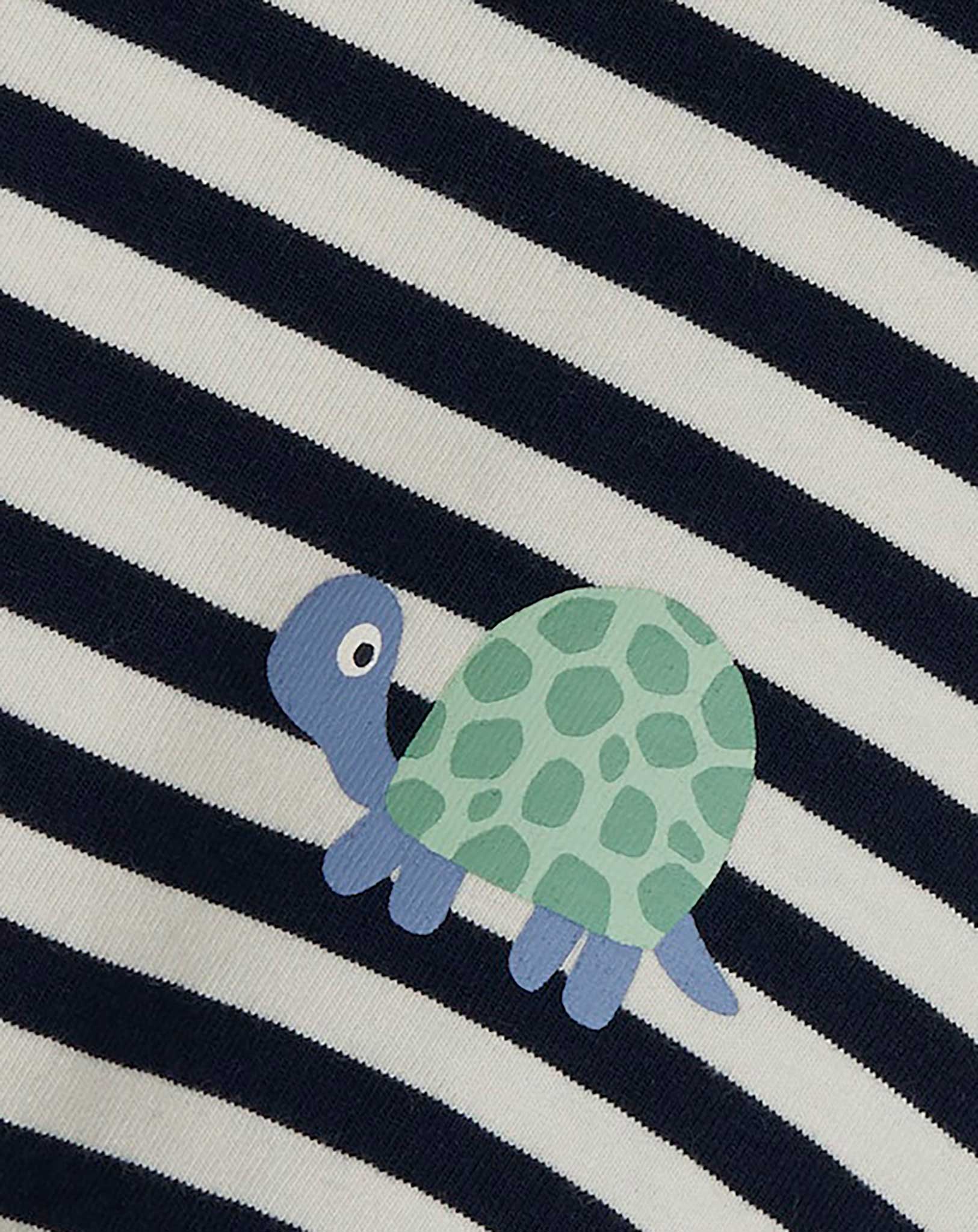 Langarmshirt NMMTARANNO TURTLE & STRIPES in dark sapphire
