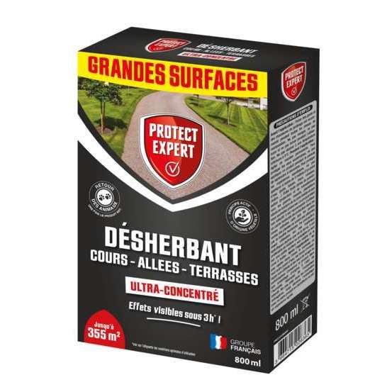 Désherbant grandes cours, allées ultra concentré 800 ml PEX