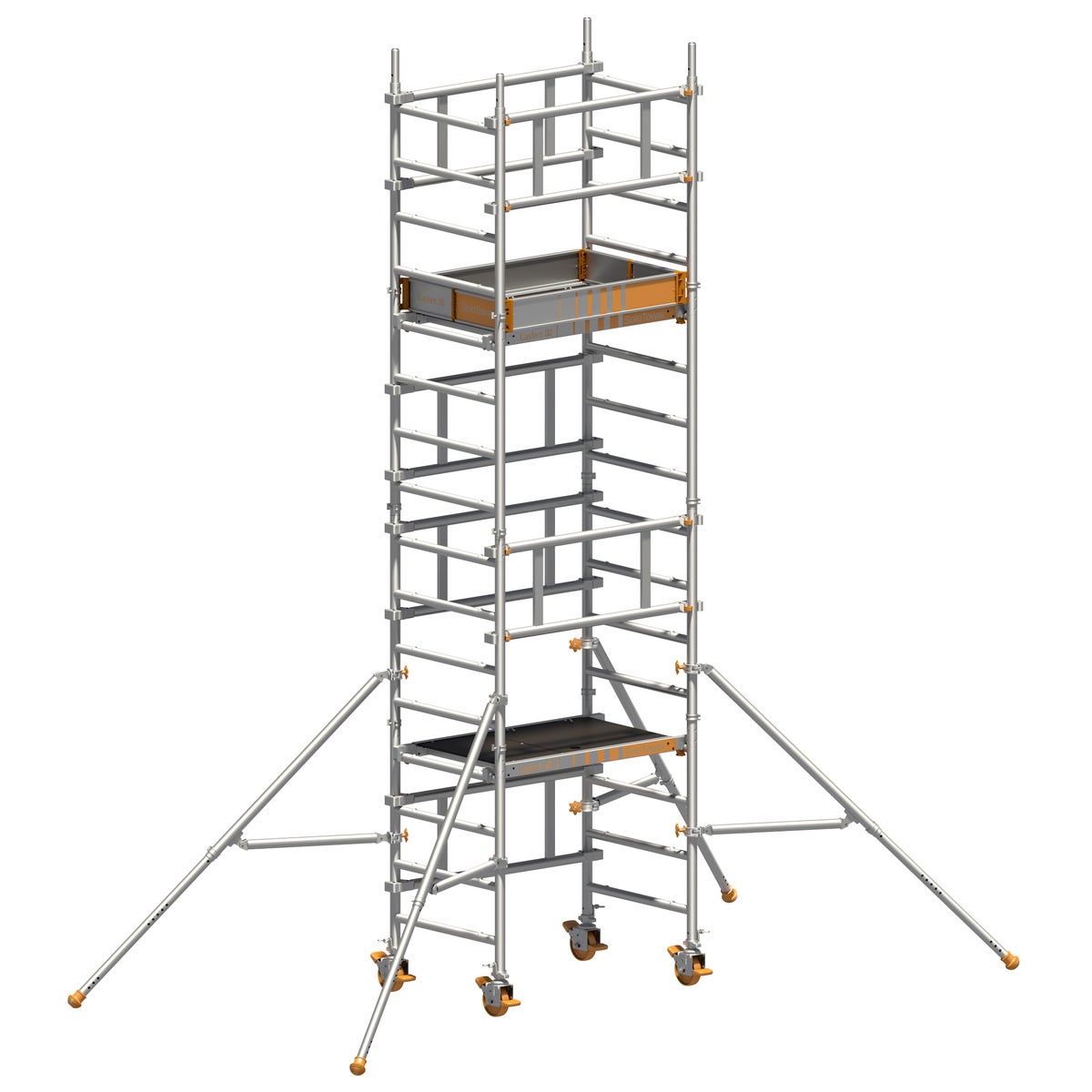 Layher SoloTower rolsteiger, 5,15m werkhoogte