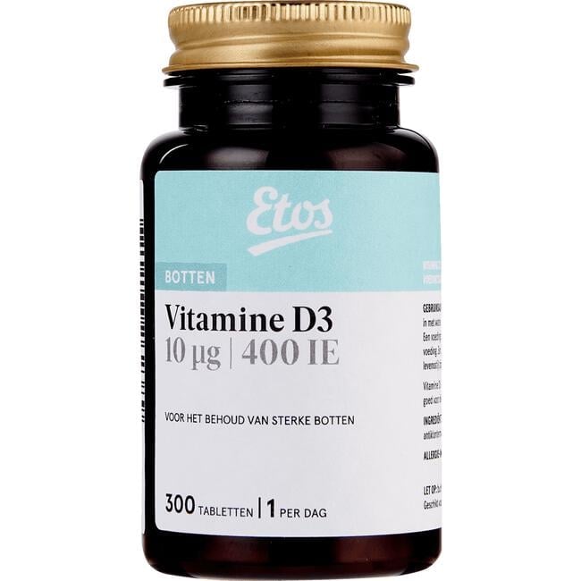 Etos Vitamine D3 10µg 400 IE 300 tabletten