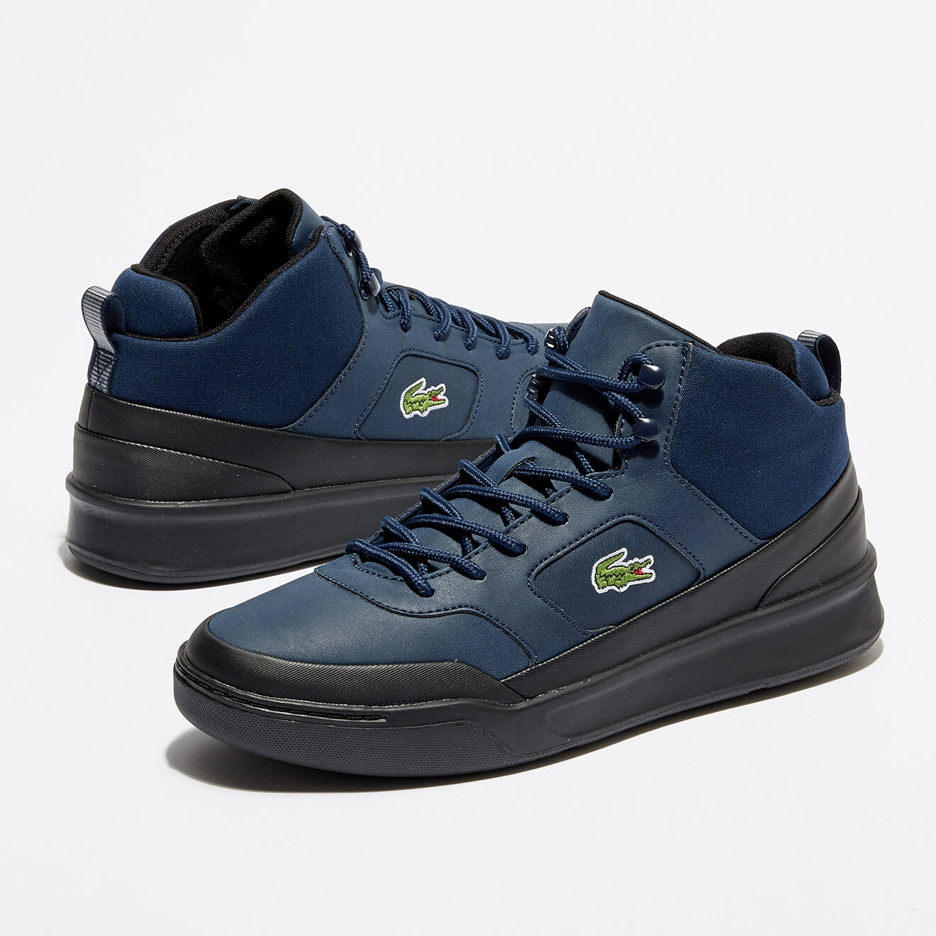 Lacoste Baskets Explorateur Spt Mid 417 2 Q4 bleu marine/noir