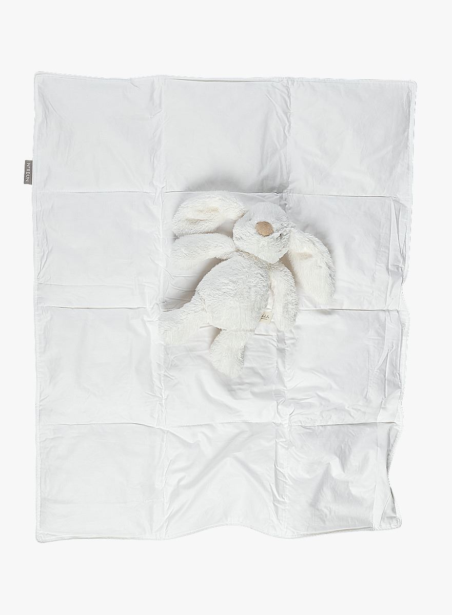 Baby sval dundyne hvit - 80x100 cm