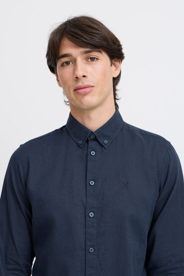 Casual Friday CFANTON LS BD shirt Dark navy