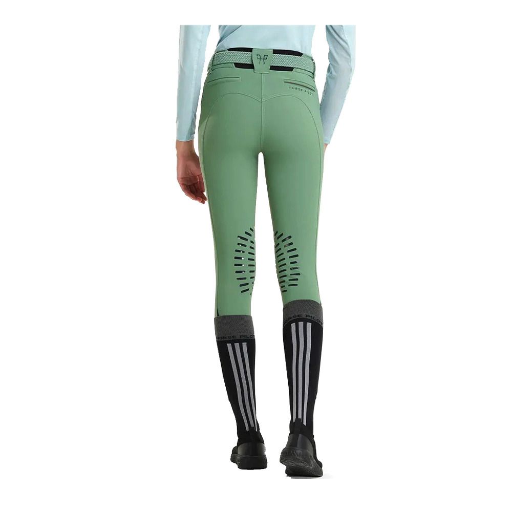 Horse Pilot X-DESIGN - Pantalon siliconé Femme smooth green
