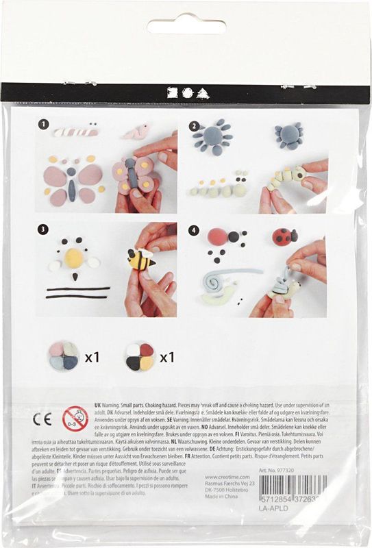 Creativ Company - Mini Creative Kit - Materialenset - Insecten - Silk Clay - Inclusief Inspiratie