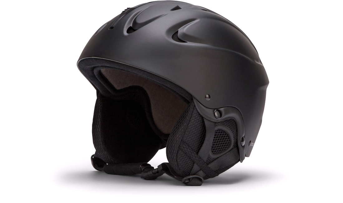 Skihjelm sort large (58-61 cm)