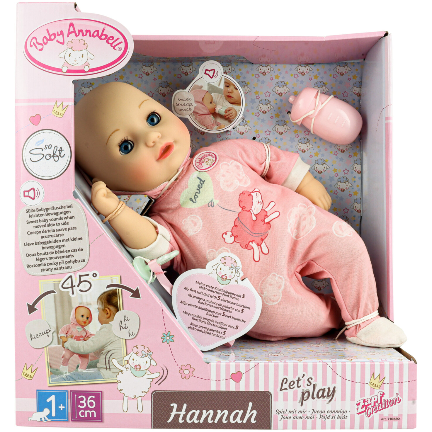 Baby Annabell Hannah Spiel mit mir 36cm