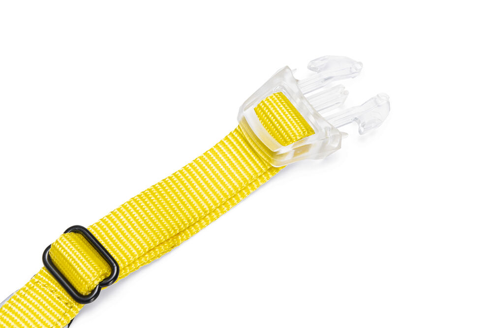 Beeztees Parinca - Lichtende Halsband - Hond - Geel - 30 tot 35 cm