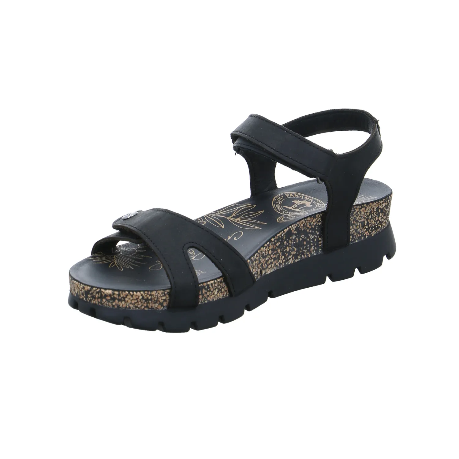 PANAMA JACK Bio-Sandalette Schwarz Leder