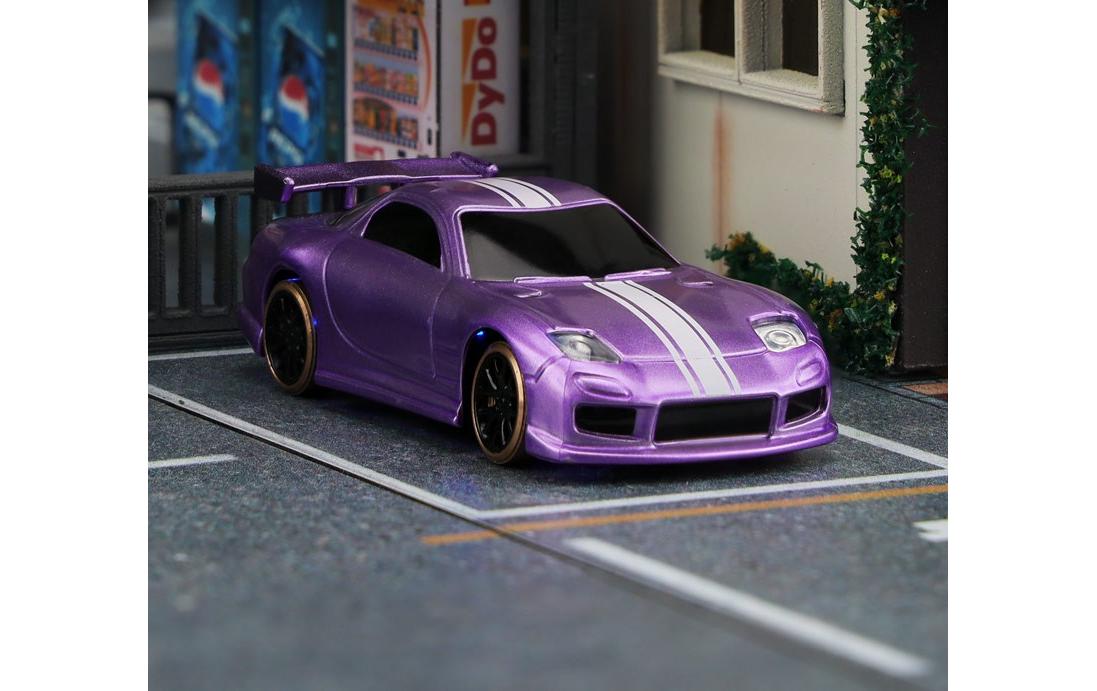 Micro Drift C61 Violett, RTR, 1:76Vollwertiges RC-Auto im micro Format