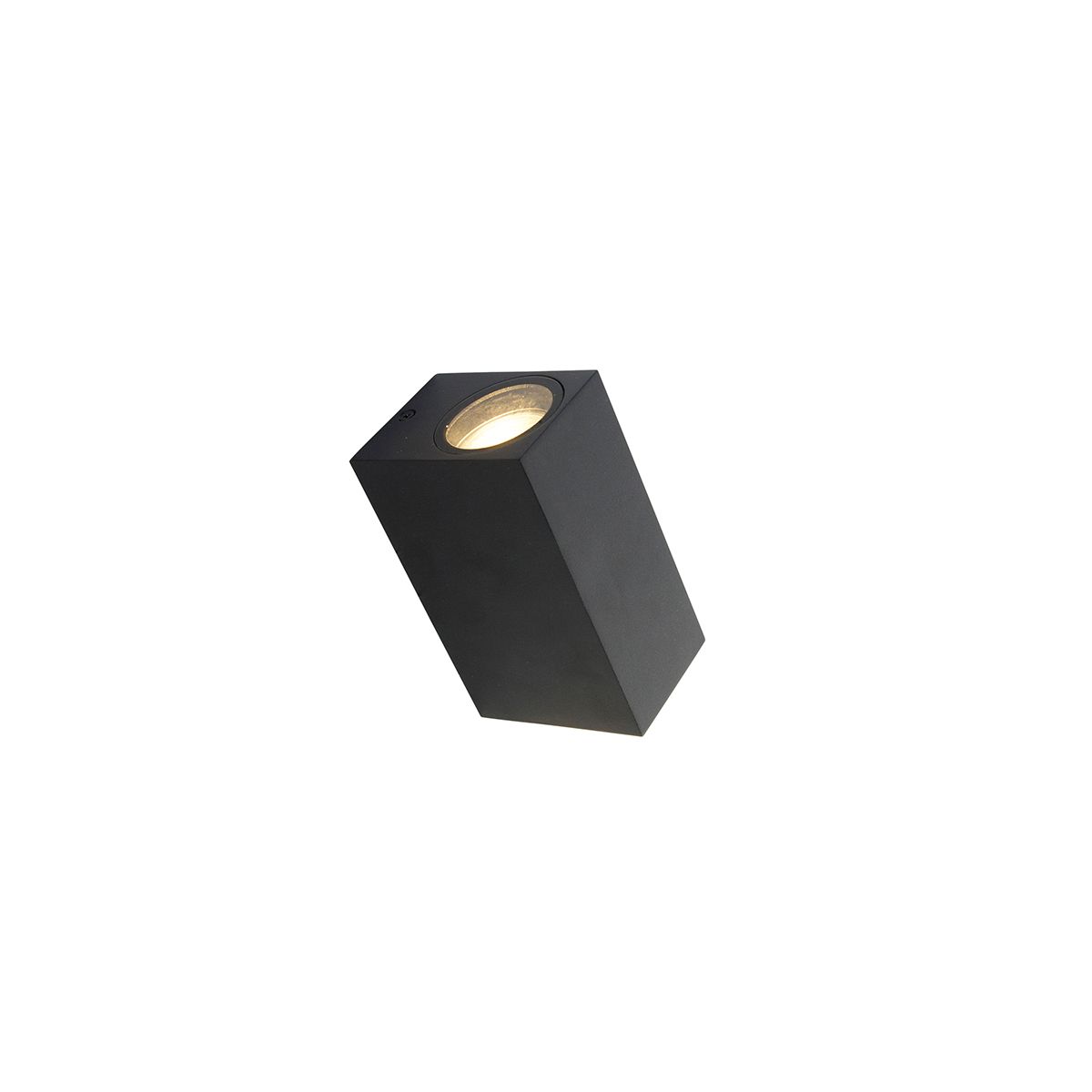 Set van 4 smart wandlampen zwart IP44 incl. 8 Wifi GU10 - Baleno