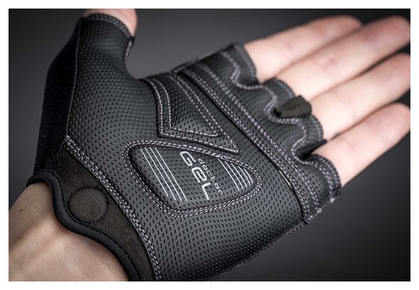 Paire de Gants Courts Femme GripGrab ProGel Noir Gris