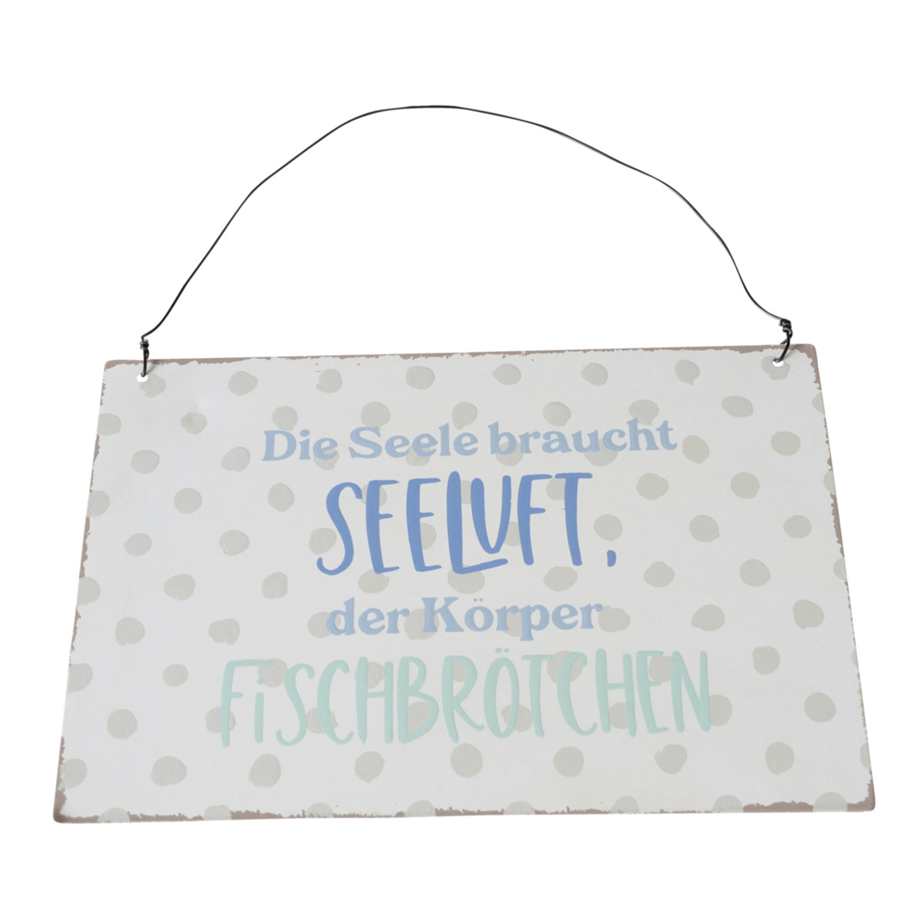 Schild - weiß-blau-mint - 4-fach sortiert