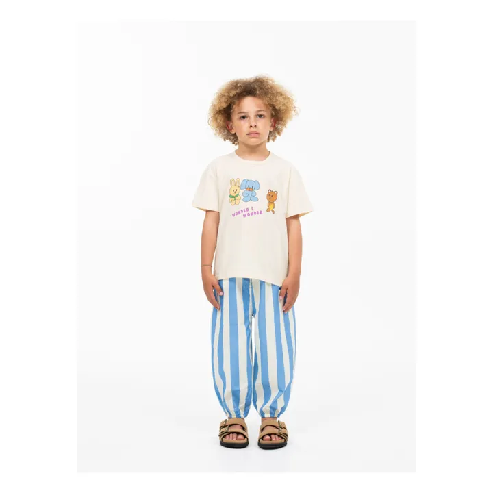 Wander & Wonder T-Shirt Animaux Coton Bio | Ecru