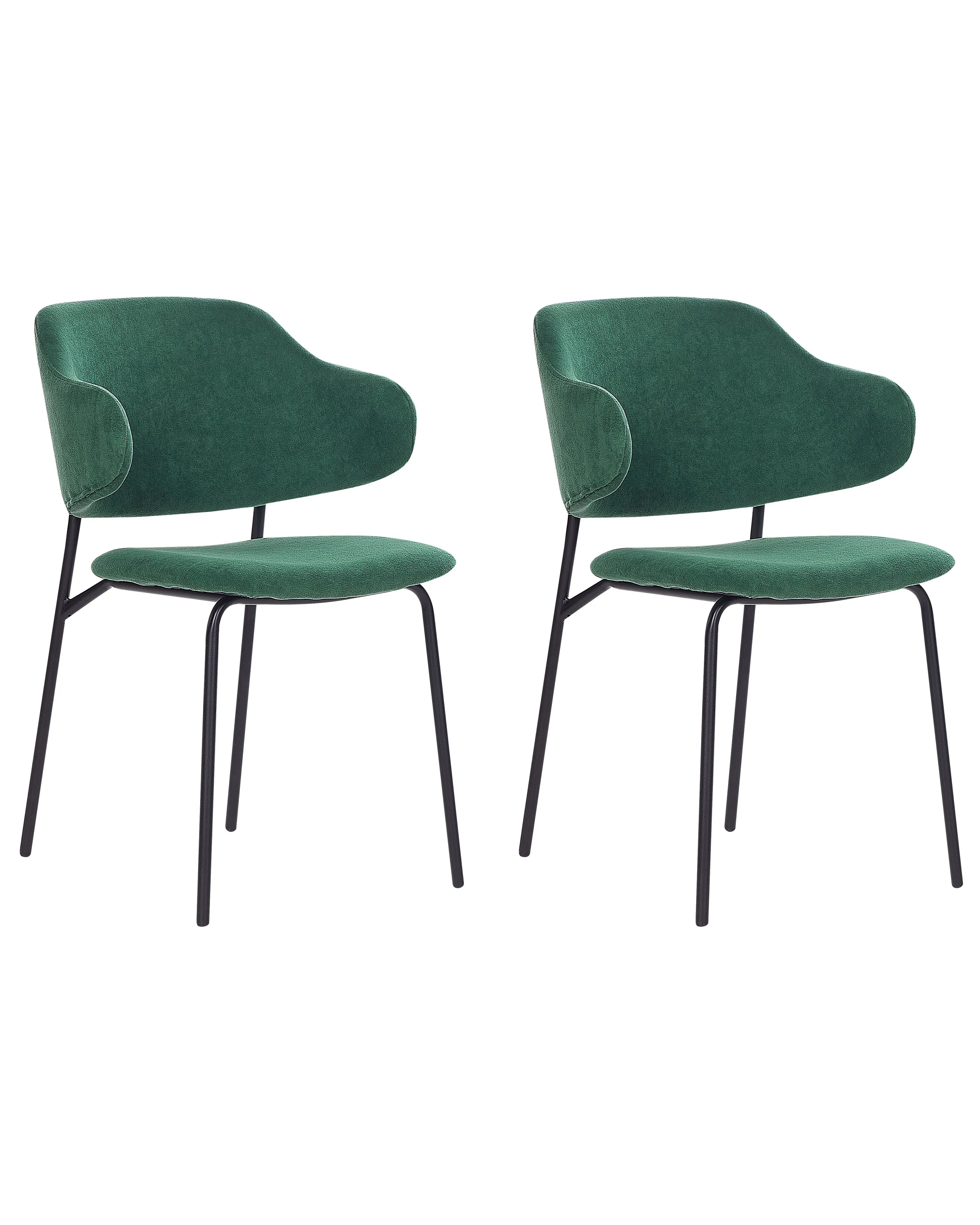 Set van 2 eetkamerstoelen KENAI Donkergroen