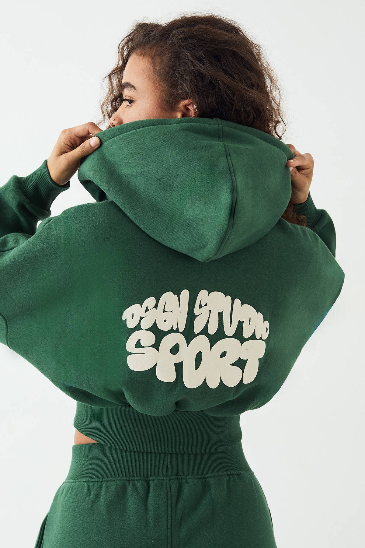 Sweat à Casynthétiqueche Court DSGN Studio Sport Imprimé Bulles avec Fermeture Éclair