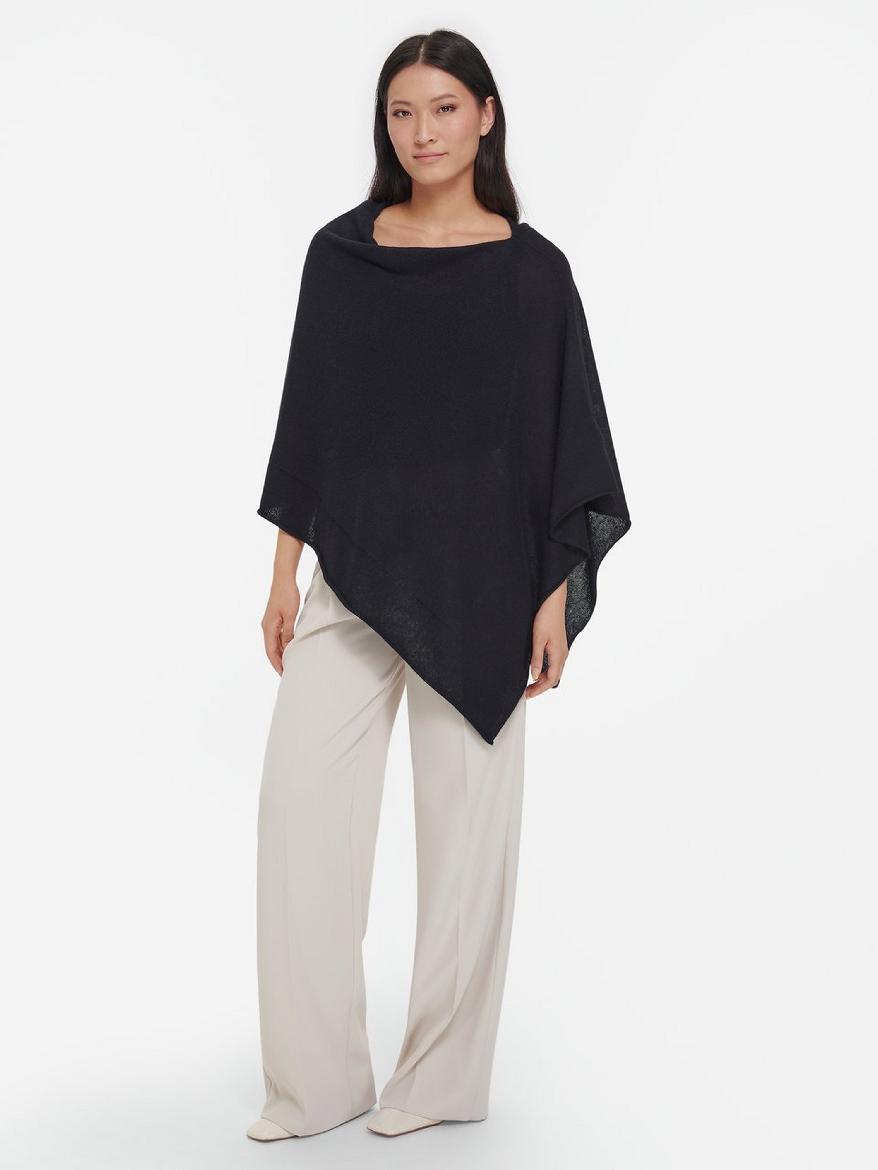 Poncho aus 100% Kaschmir