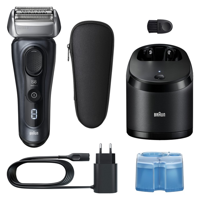 Braun Elektrorasierer »Series 8 8663cc« Smart Care Center integrierter Präzisionstrimmer SensoAdapt für jede Bartdichte, mit 5in1 SmartCare Center