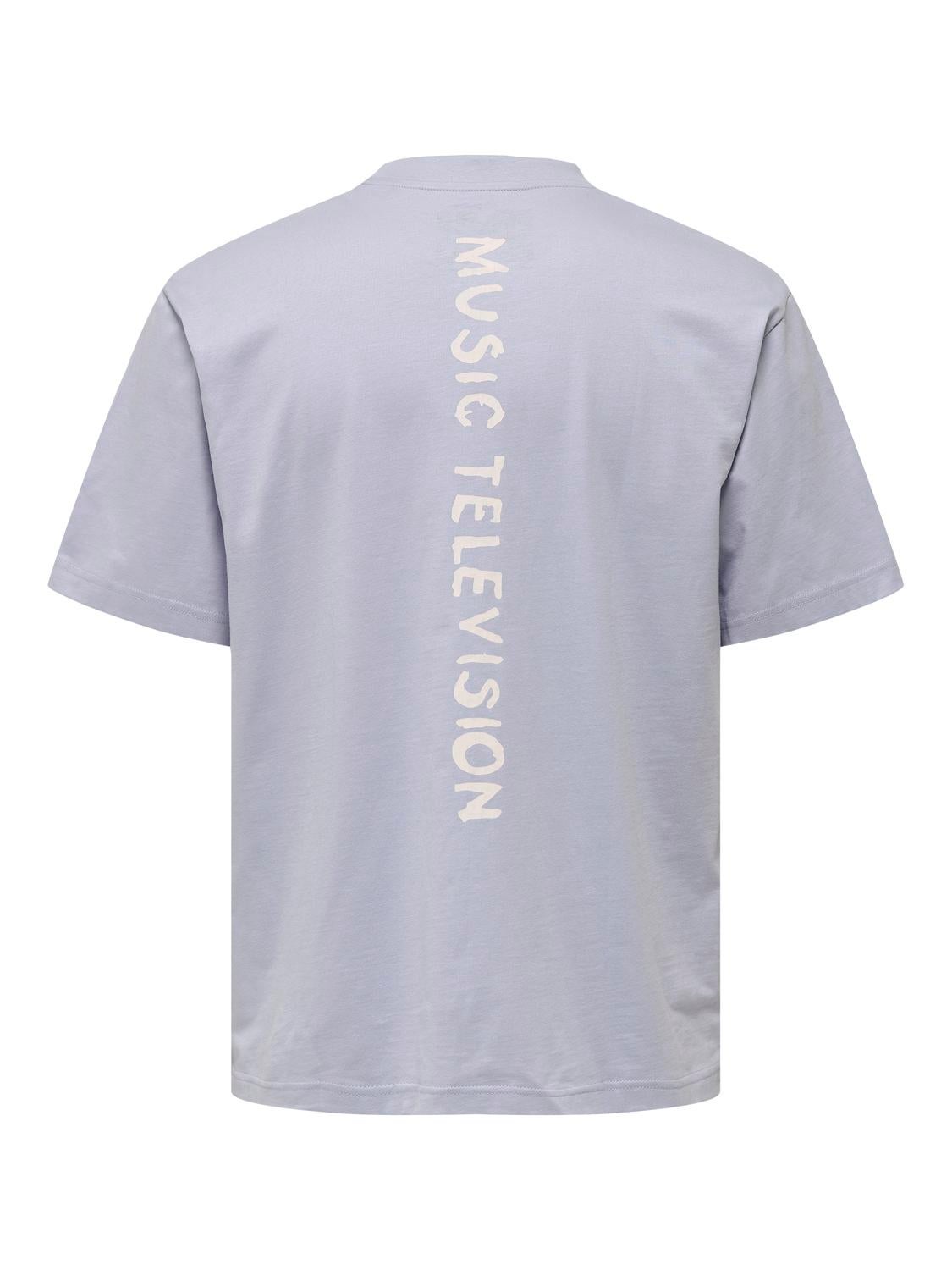 ONSMTV T-shirt Icelandic Blue