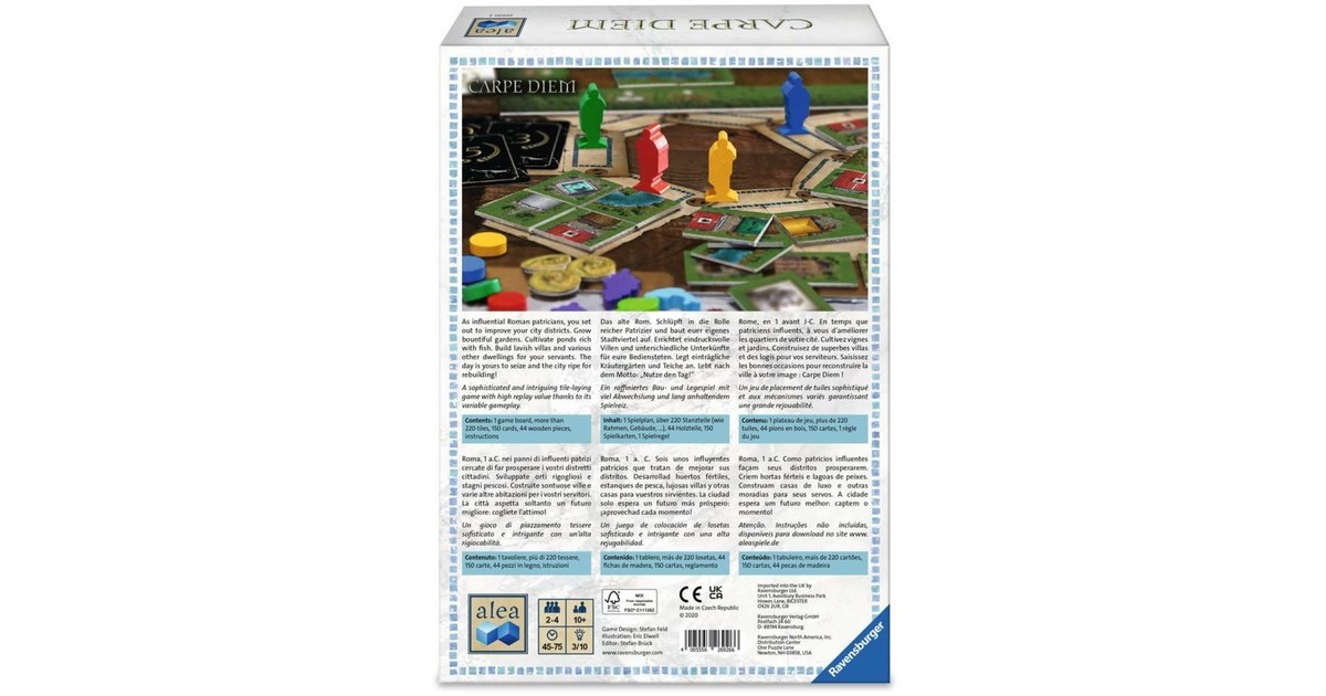 RavensburgerCarpe Diem Bordspel  (Engels, 2 - 4 spelers, 45 - 75 minuten, Vanaf 10 jaar))