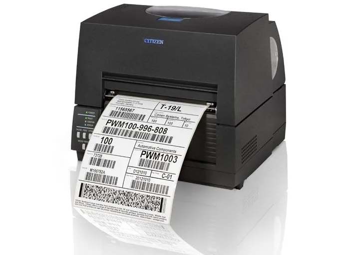 Citizen CL-S6621 - Etiketprinter - direkte termisk/termisk overførsel - Rulle (17,8 cm) - 203 dpi - op til 150 mm/sek. - USB 2.0, seriel - skærer - sort
