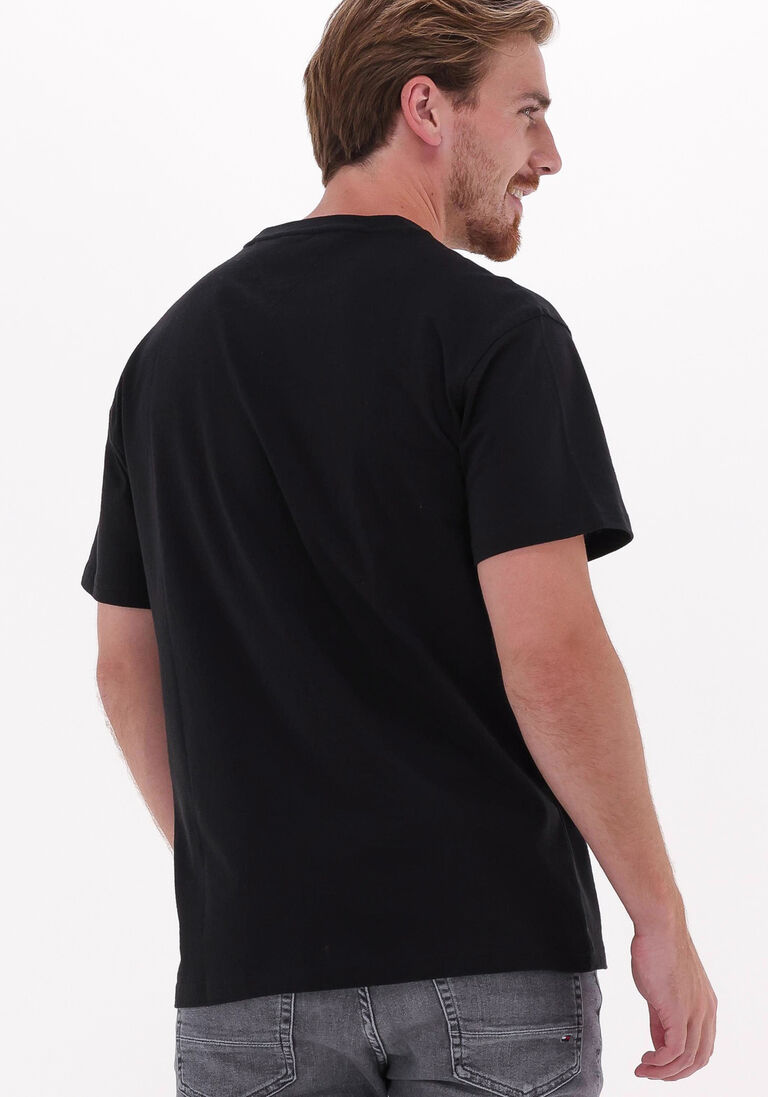 TOMMY JEANS zwarte tommy jeans t-shirt tjm tommy signature tee