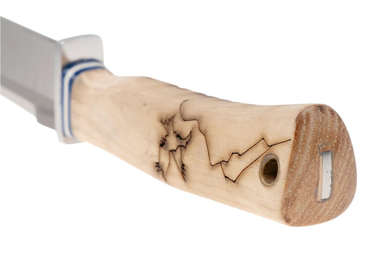 Condor Woodspirit Hiker CTK826-1.1SK, Satin Sandvik 14C28N, American Hickory, vaststaand mes, Jason Breeden design
